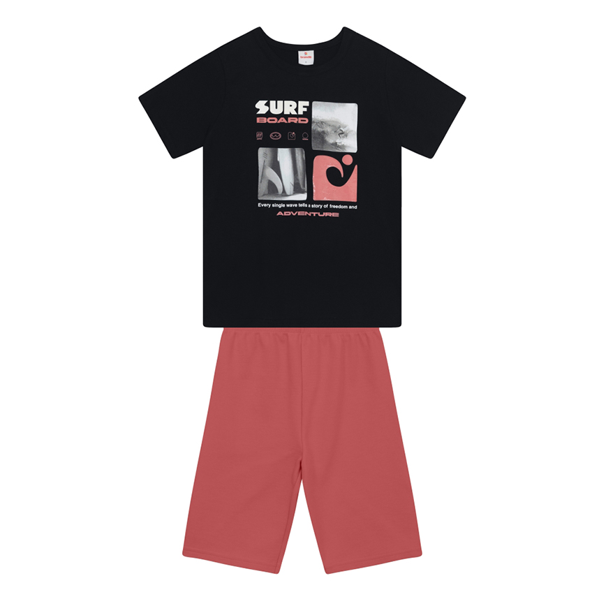 Conjunto Infantil Brandili Camiseta Surf Board e Bermuda Conjunto Infantil Brandili Camiseta Surf Board e Bermuda