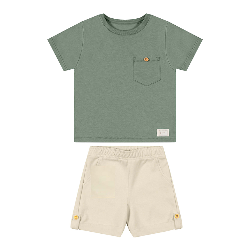 Conjunto Infantil Colorittá Camiseta Manga Curta E Bermuda