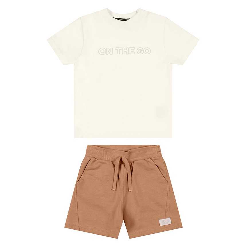 Conjunto Infantil Colorittá Camiseta Com Bordado E Bermuda