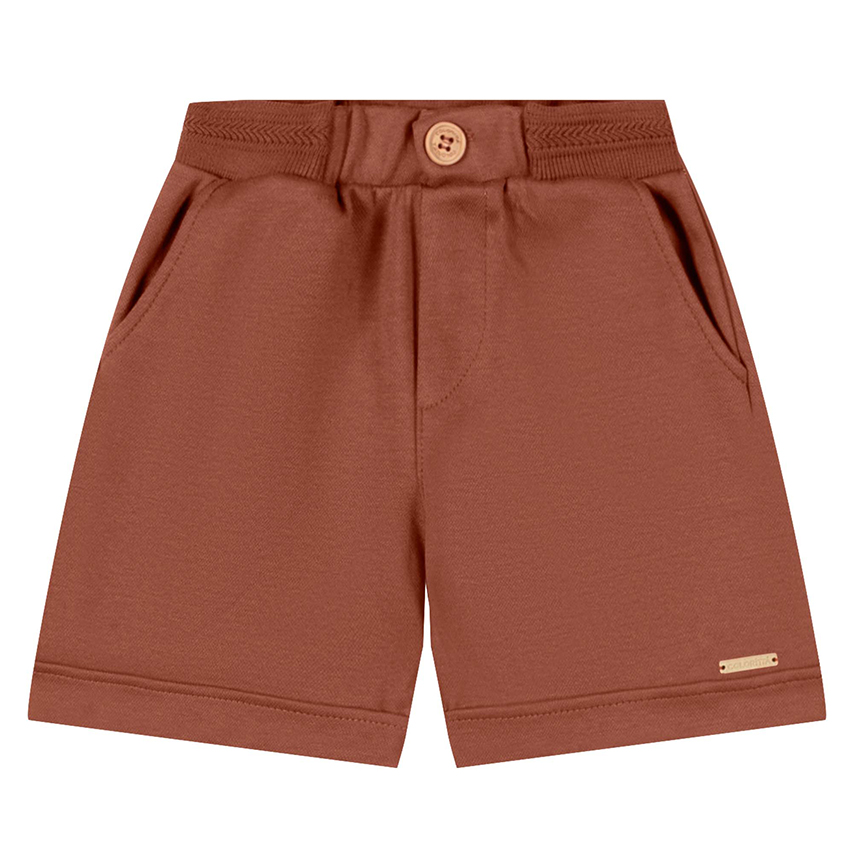 Bermuda Infantil Colorittá Em Moletom Com Retilínea