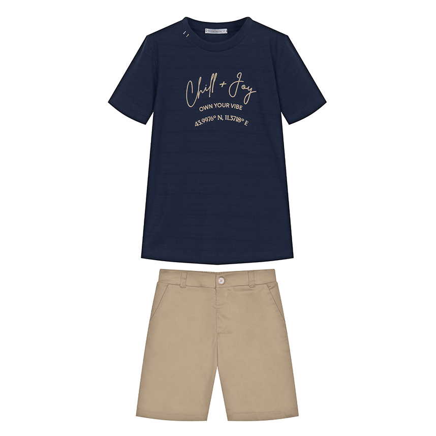 Conjunto Juvenil Trick Nick Camiseta Estampada e Bermuda Conjunto Juvenil Trick Nick Camiseta Estampada e Bermuda