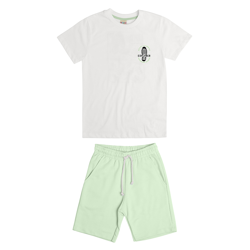 Conjunto Infantil Have Fun Camiseta Explorer e Bermuda