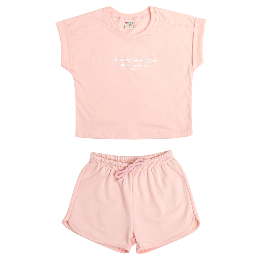 Conjunto Juvenil Have Fun Blusa e Short Moletom