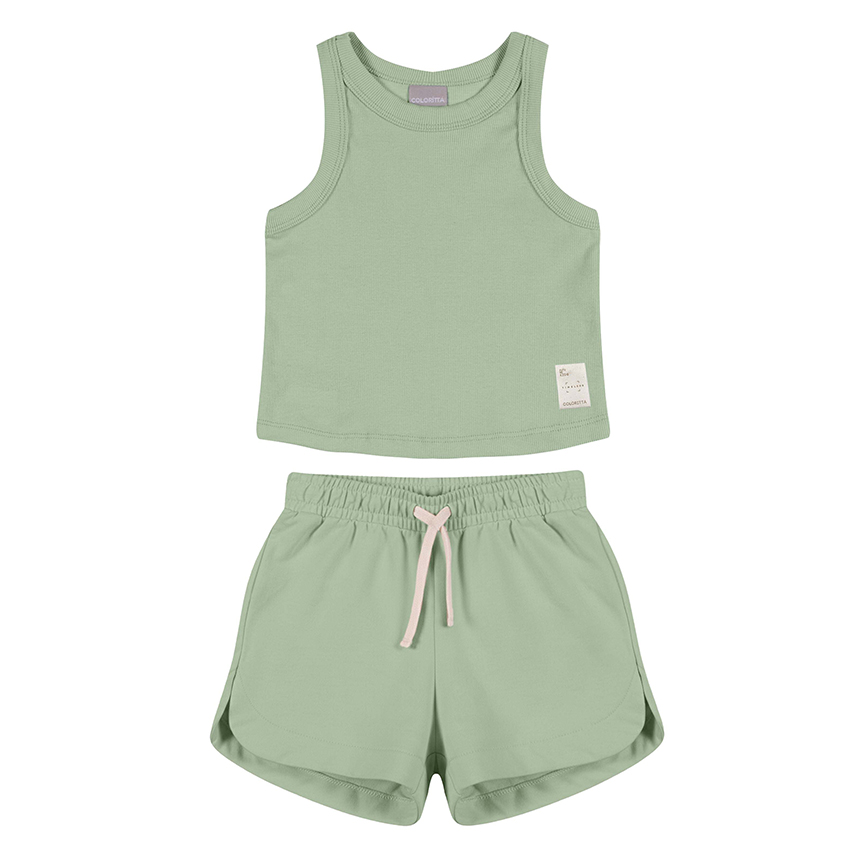 Conjunto Juvenil Colorittá Regata Ribana E Short Saia