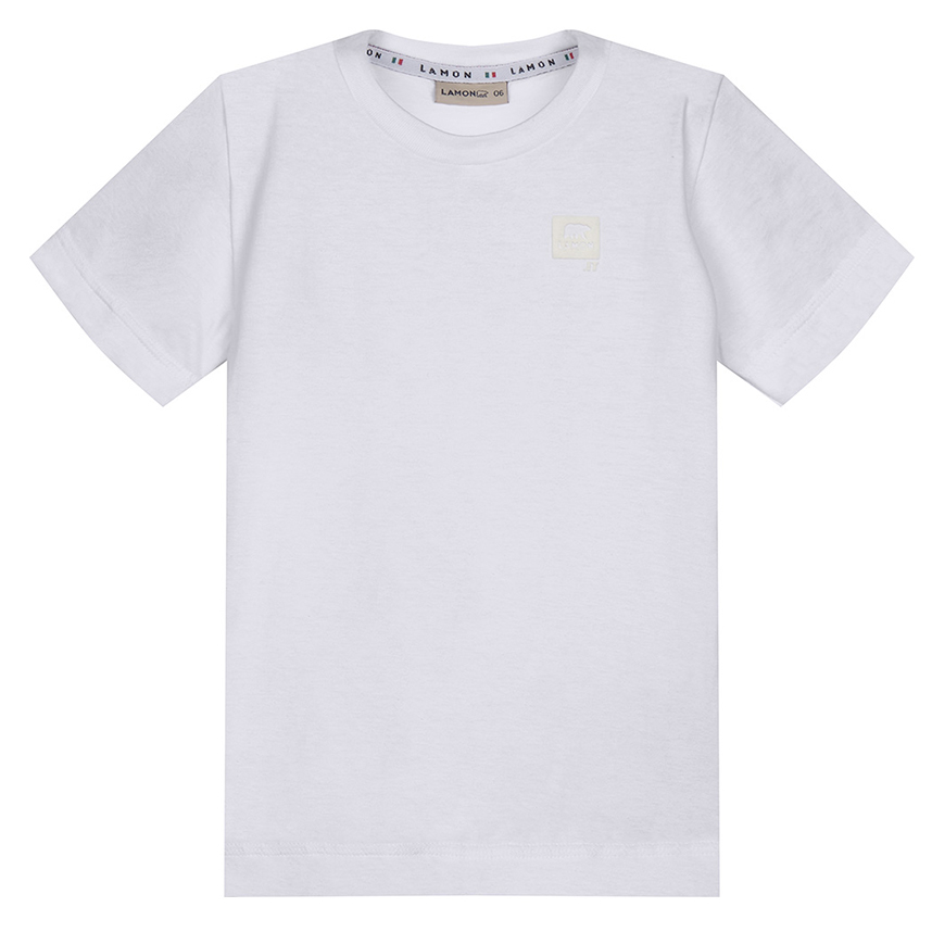 Camiseta Infantil Lamon Manga Curta Estampa Relevo