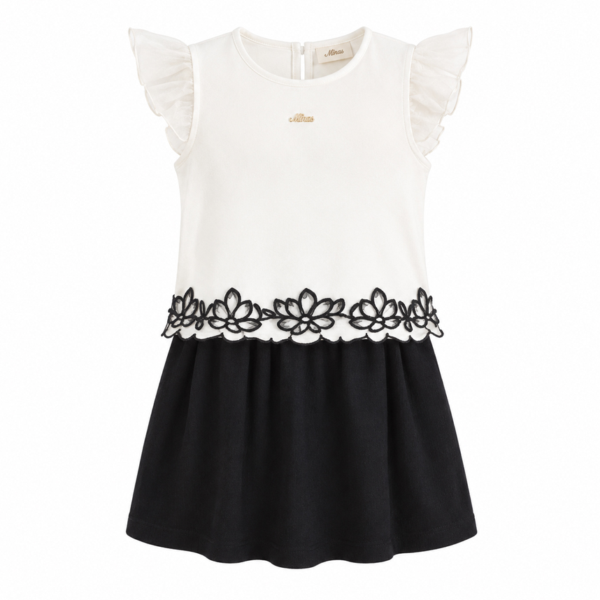 Conjunto Infantil Kiki Blusa Cavada Tule Flor e Short