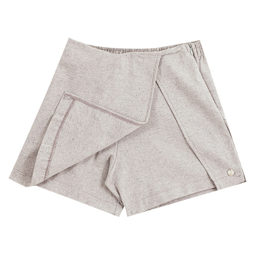 Short Saia Juvenil Menina Anjo Liso Envelope