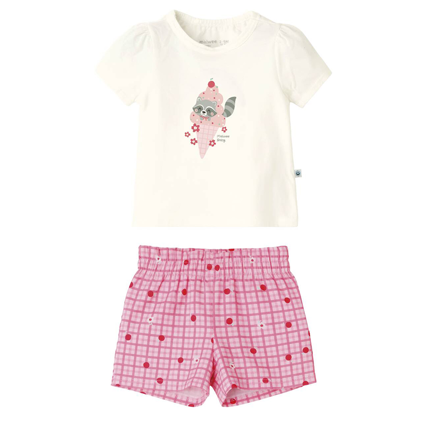Conjunto Bebê Malwee Blusa Estampa Sorvete E Short