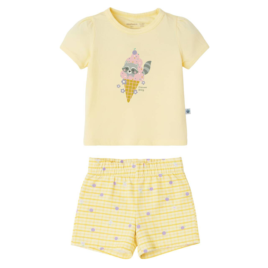 Conjunto Bebê Malwee Blusa Estampa Sorvete E Short