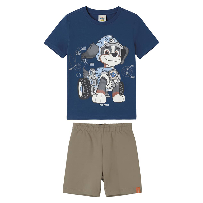 Conjunto Infantil Malwee Camiseta Patrulha Canina E Bermuda