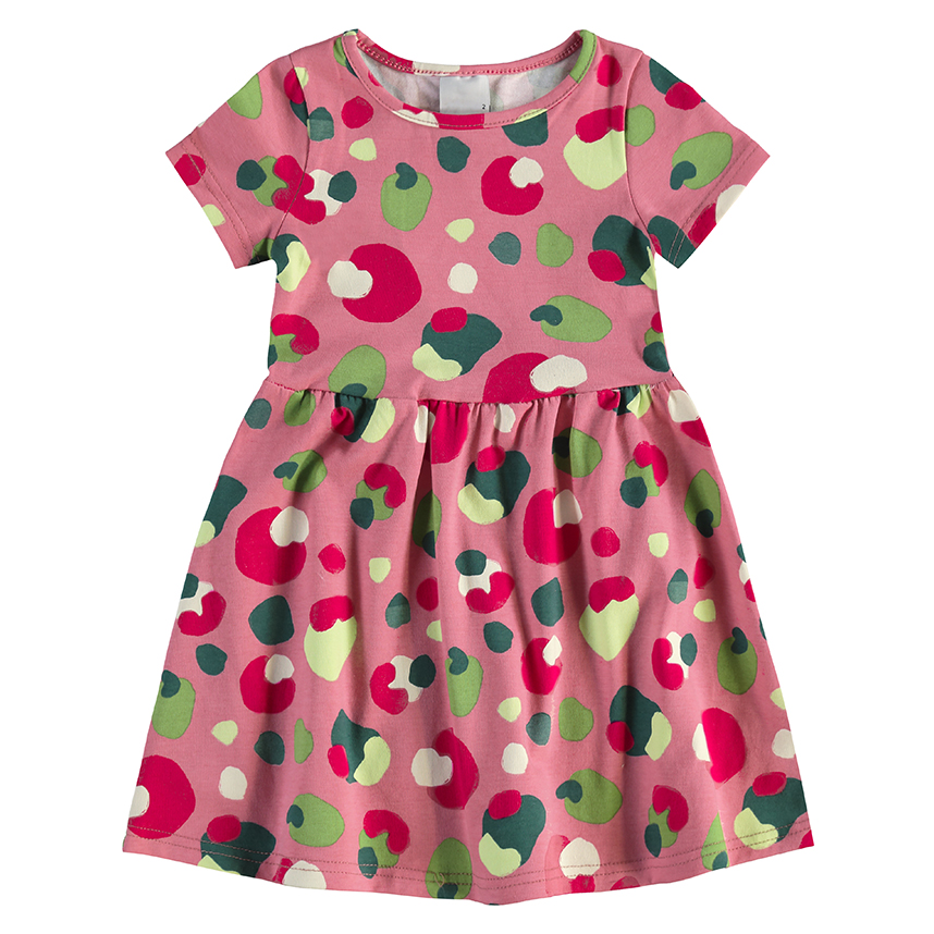 Vestido Infantil Malwee Manga Curta Estampas Sortidas
