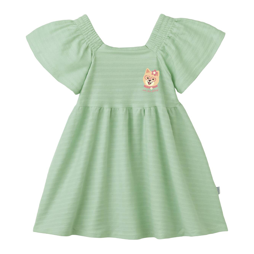 Vestido Infantil Malwee Manga Curta Estampa Cachorro
