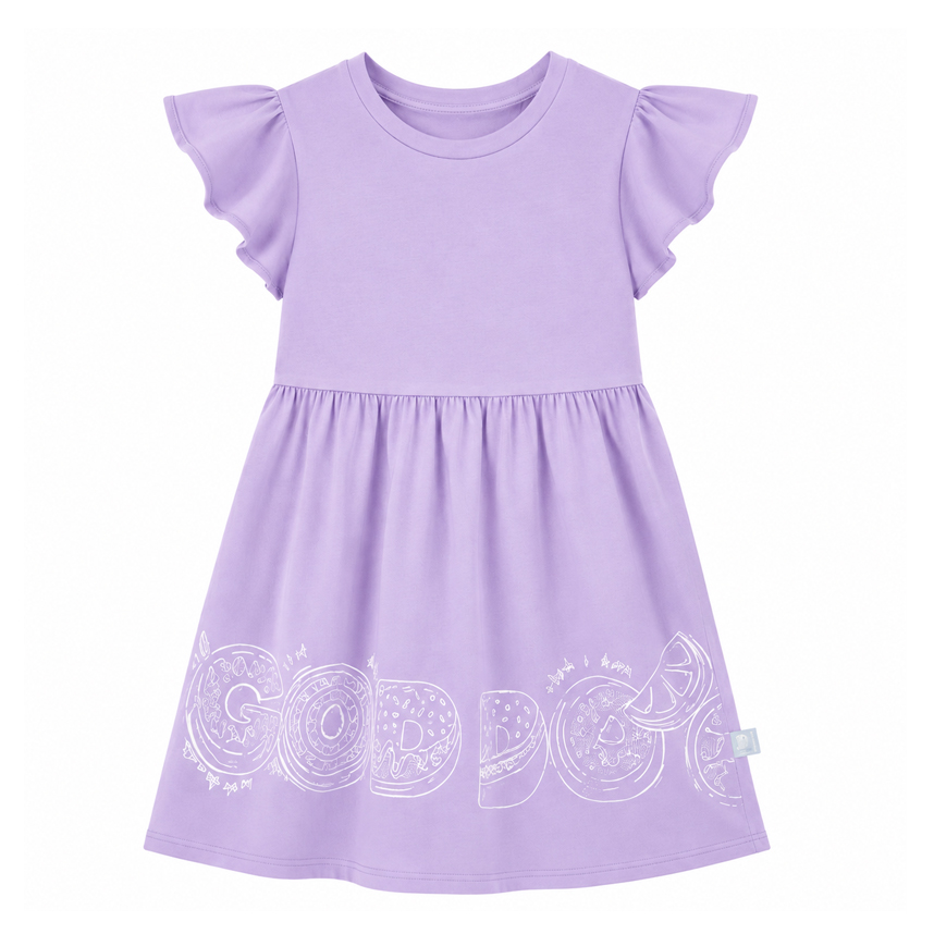 Vestido Infantil Malwee Cavado Estampa Na Barra Frutas