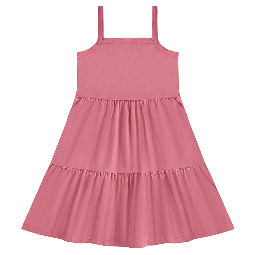 Vestido Juvenil Malwee Alça Fina 2 Marias Liso