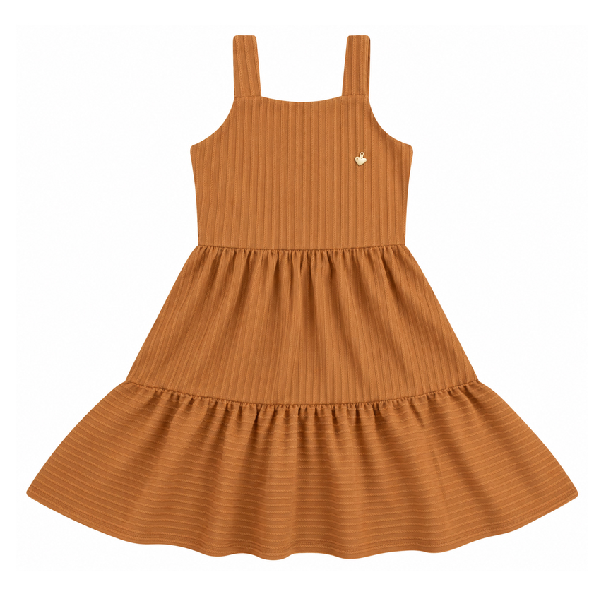 Vestido Infantil Hrradinhos Alça Com Laco Costas