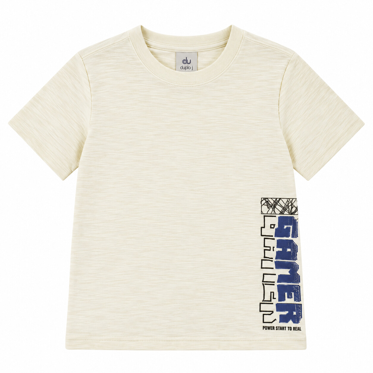 Camiseta Infantil Rollu Manga Curta Estampa Gamer