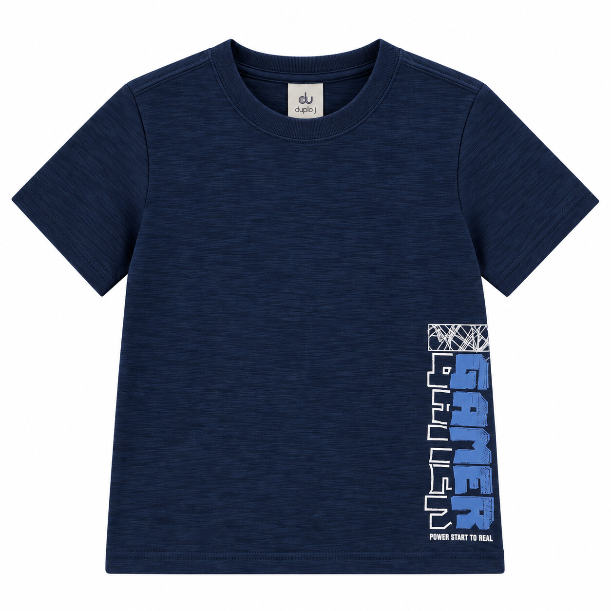 Camiseta Infantil Rollu Manga Curta Estampa Gamer