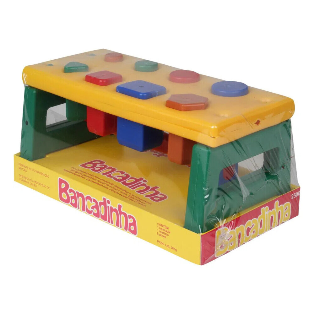Bancadinha Brinquedo Educativo Liquiplast Colorido Bancadinha Brinquedo Educativo Liquiplast Colorido