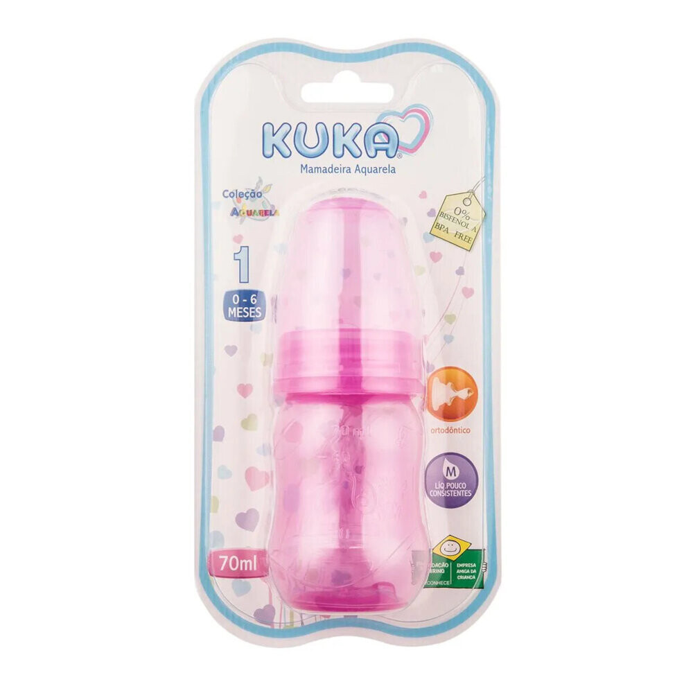 Mamadeira Kuka Aquarela Ortodôntica 70ml N1 Mamadeira Kuka Aquarela Ortodôntica 70ml N1