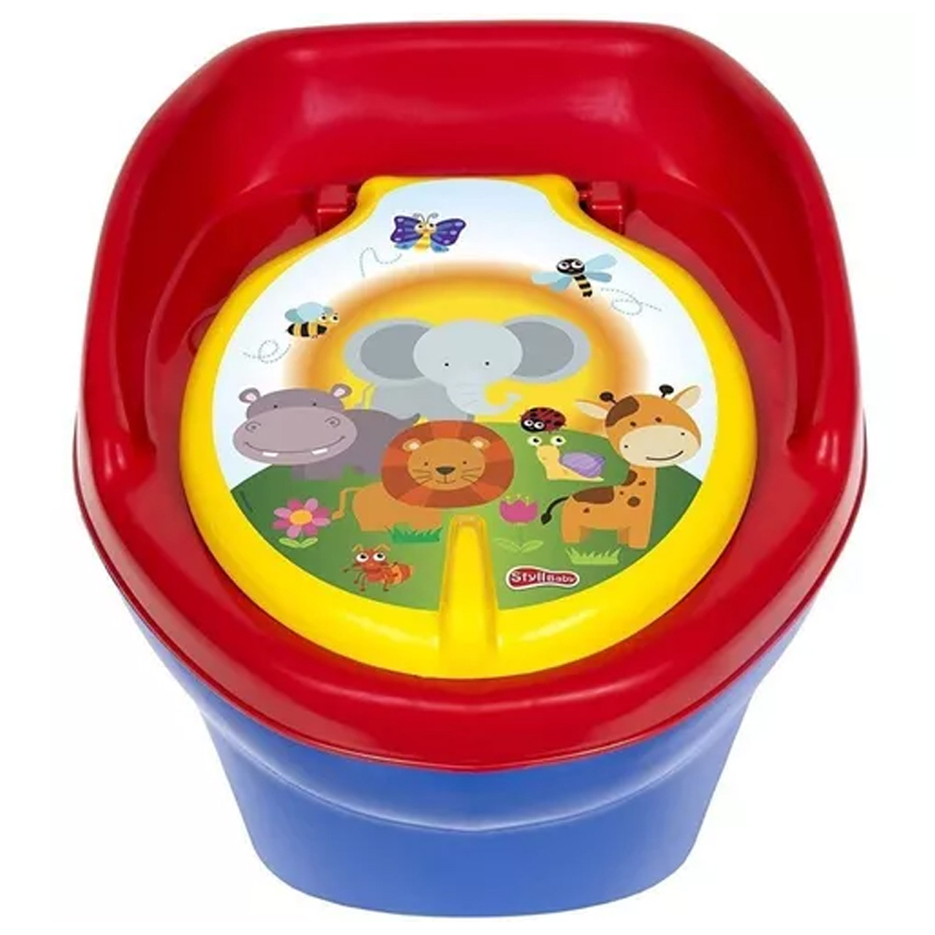 Troninho Musical Infantil Sttyl Baby Animais Vermelho Troninho Musical Infantil Sttyl Baby Animais Vermelho