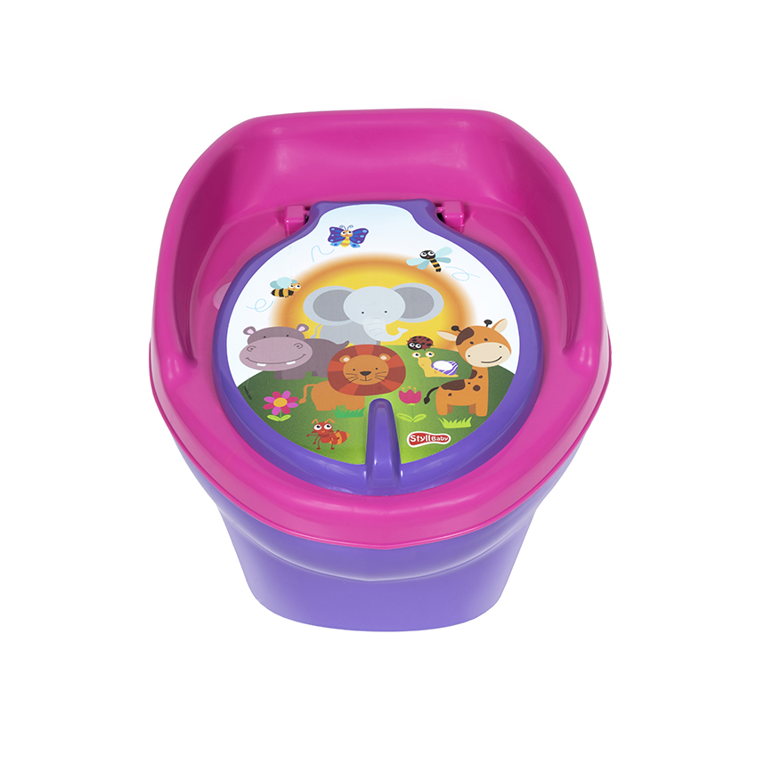 Troninho Musical Infantil Sttyl Baby Animais Rosa Troninho Musical Infantil Sttyl Baby Animais Rosa