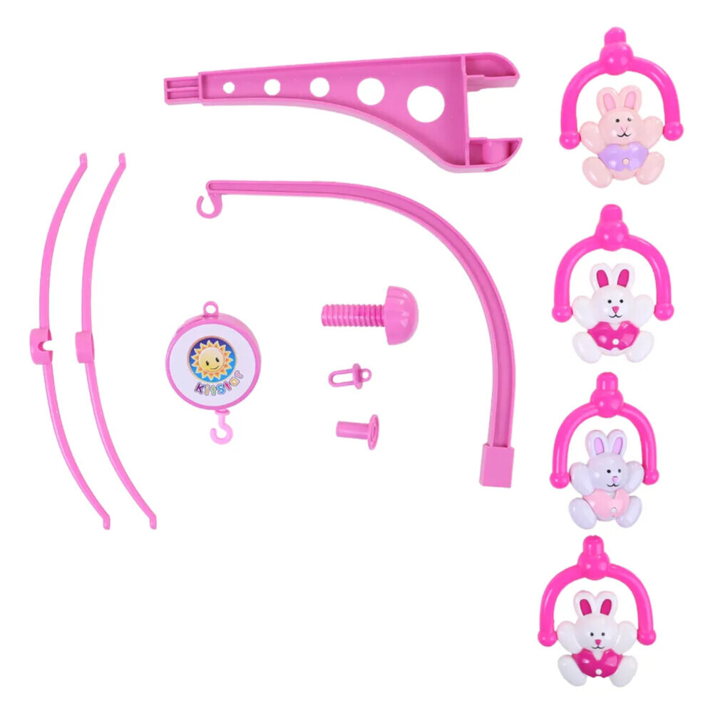 Mobile Musical Kit Star Para Berço Coelhinhos Mobile Musical Kit Star Para Berço Coelhinhos