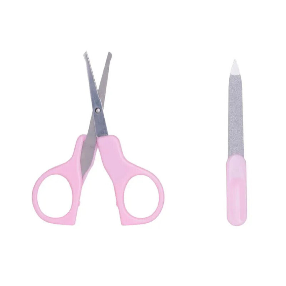 Kit Manicure Infantil Pais e Filhos Tesoura E Lixa Bebê