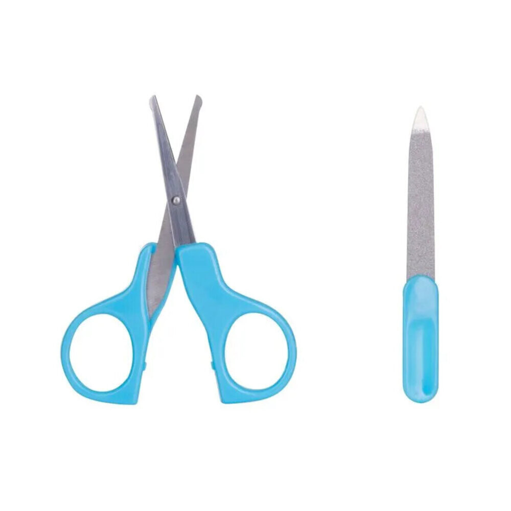 Kit Manicure Infantil Pais e Filhos Tesoura E Lixa Bebê