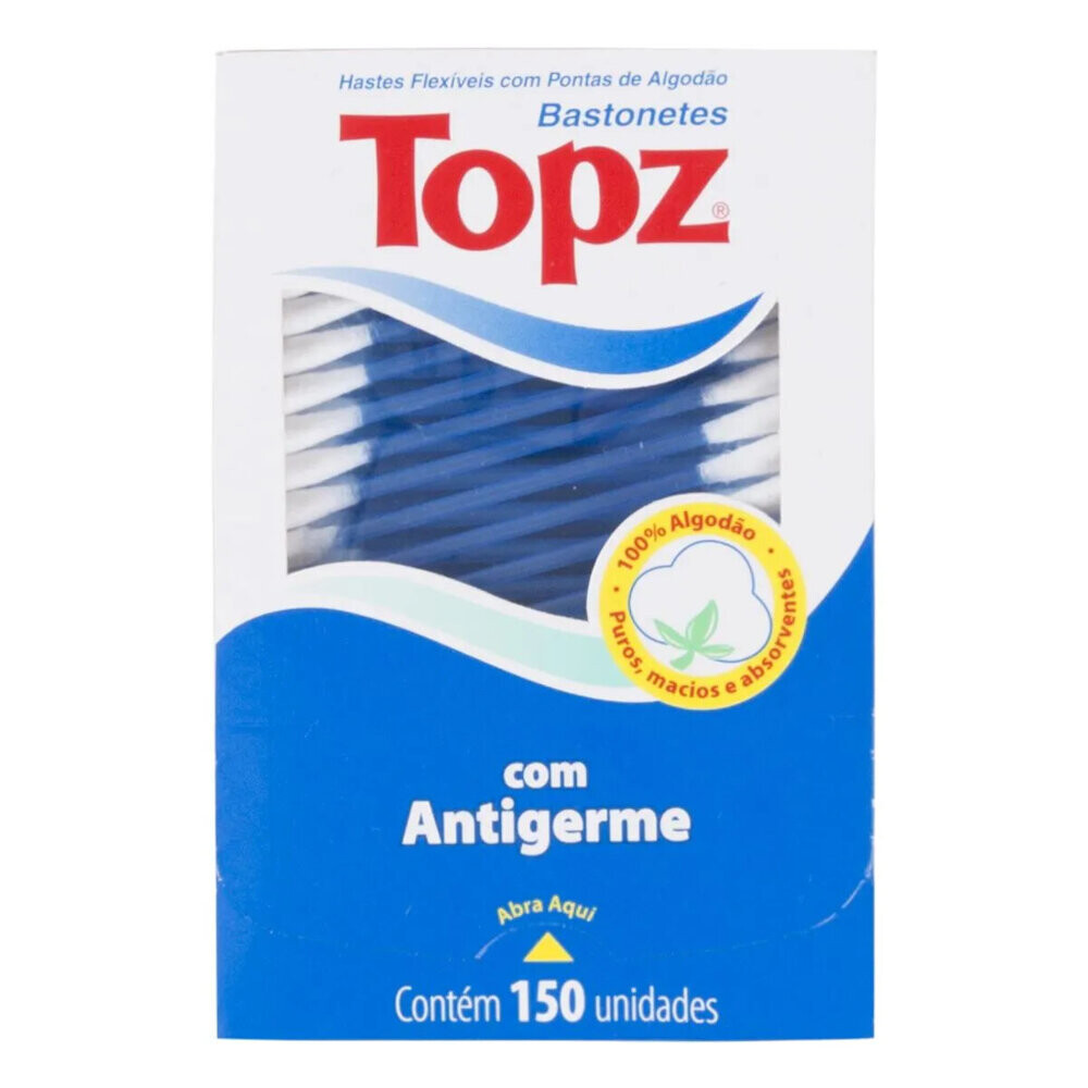 Hastes Flexíveis com Ponta de Algodão - 150 Unidades