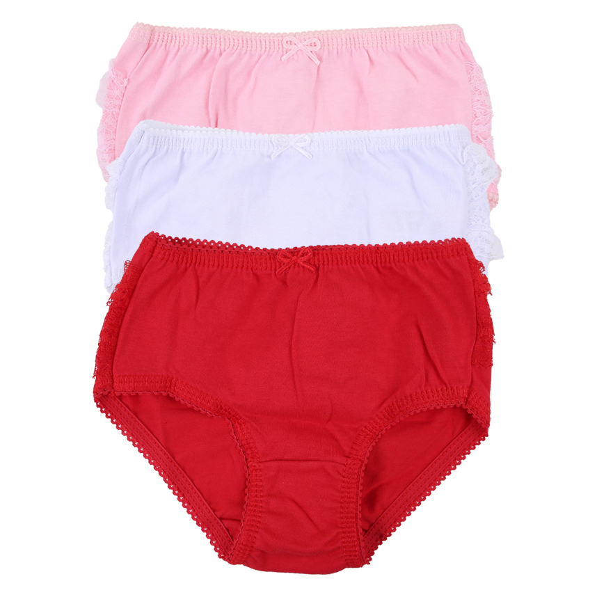 Kit Calcinha Infantil Tampinha Bunda Rica - 3 Peças