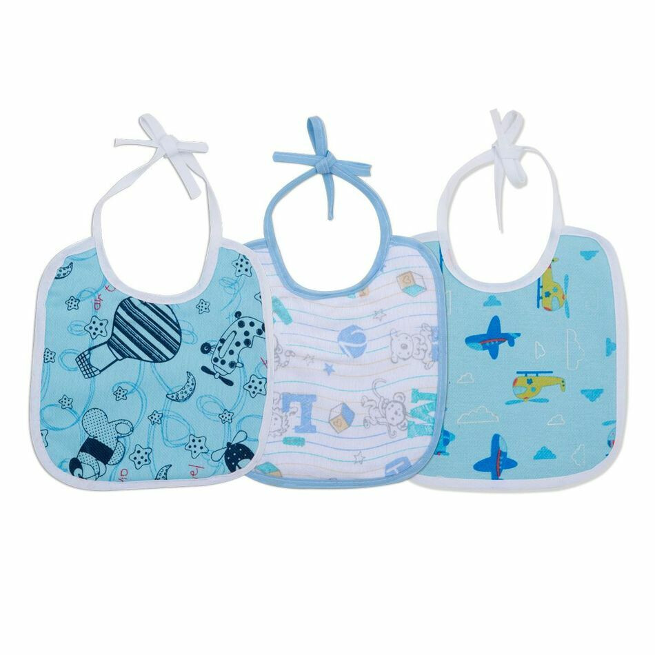 Kit Babador Karinho Flanelado Plastificado 03 Peças