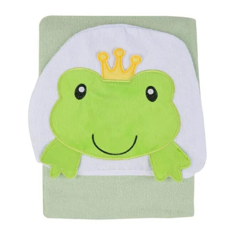 Toalha De Banho Felpa Papi Forrada com Capuz Sapo