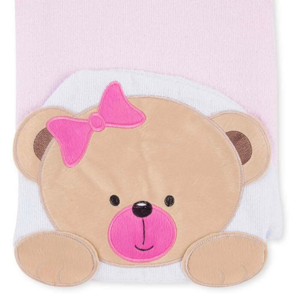 Toalha De Banho Felpa Papi Forrada com Capuz Ursa Toalha De Banho Felpa Papi Forrada com Capuz Ursa