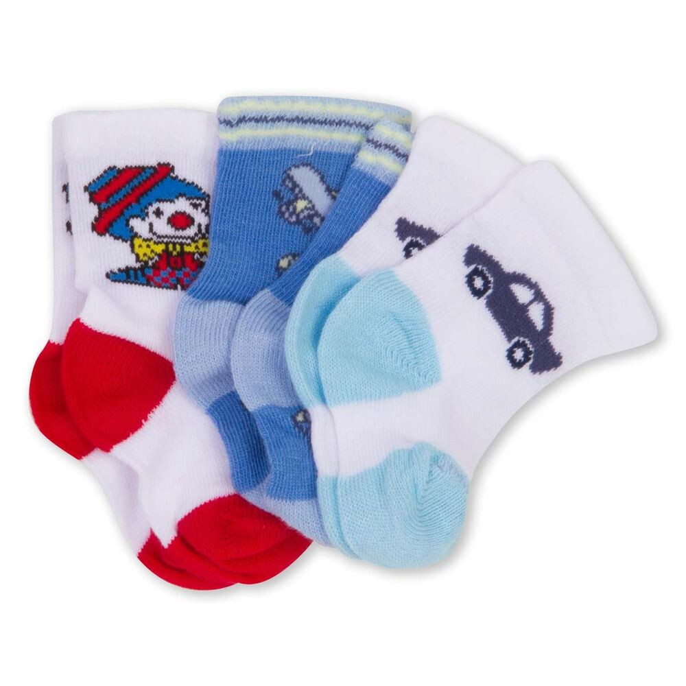 Kit Meia Bebê Recém Nascido 03 Peças Colorido
