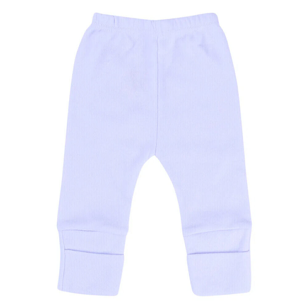 Kit Mijão Prematuro Top Chot Em Malha Canelado Com Pé Reversível- 06 Peças