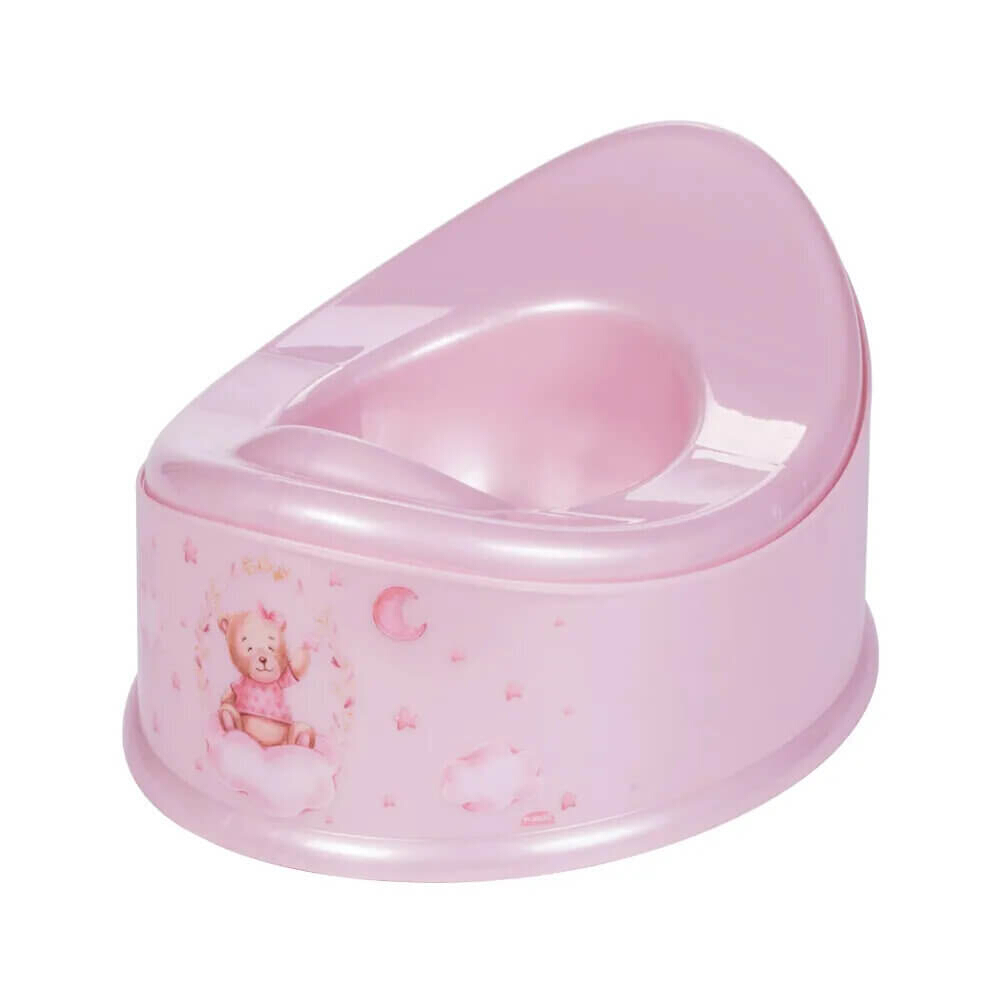 Troninho Plasutil Decorado Ursa Decorado Rosa