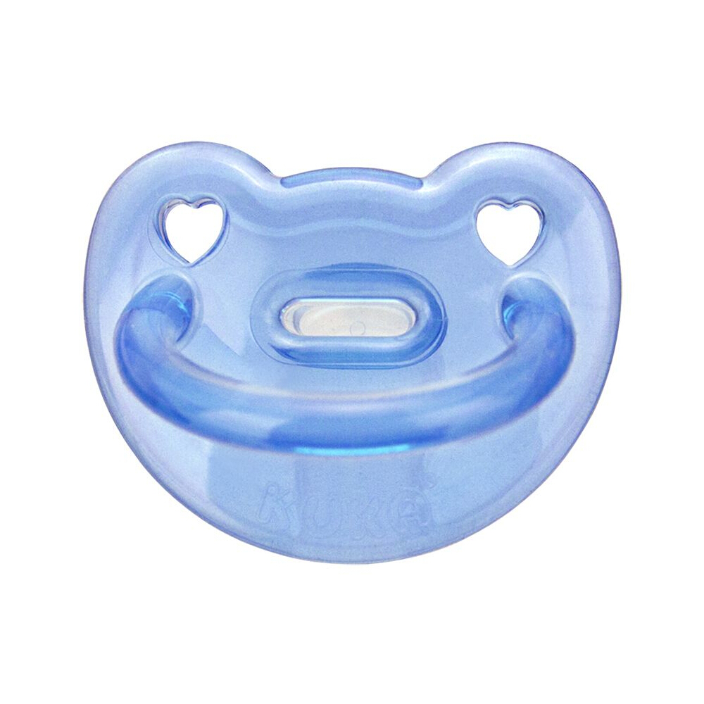 Chupeta Kuka Em Silicone Soft Bico Ortodôntico Tamanho 1 Azul