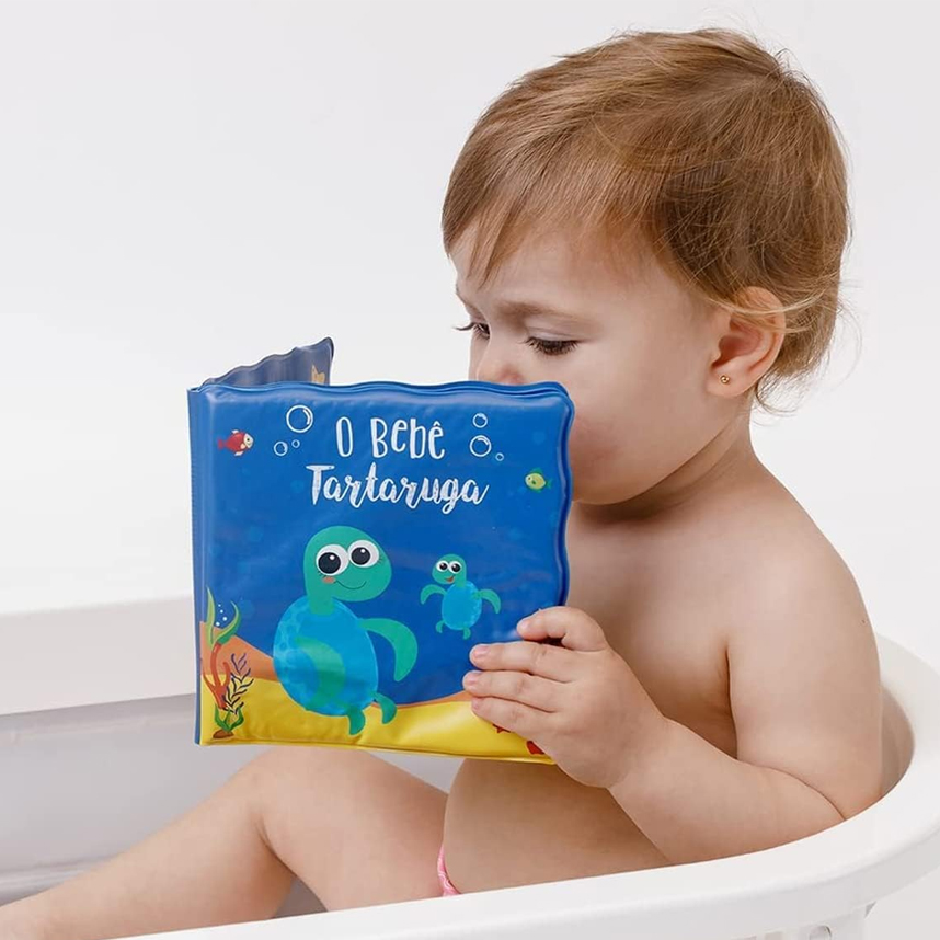 Kit Livrinho De Banho + Tartaruguinha Com Luz 14452 Kit Livrinho De Banho + Tartaruguinha Com Luz 14452